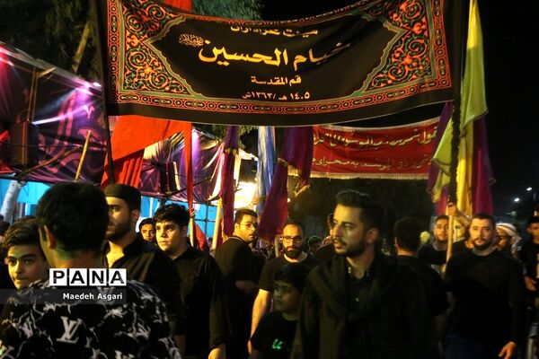 دسته تعزیه‌خوان لشکریان یزید در شب عاشورا