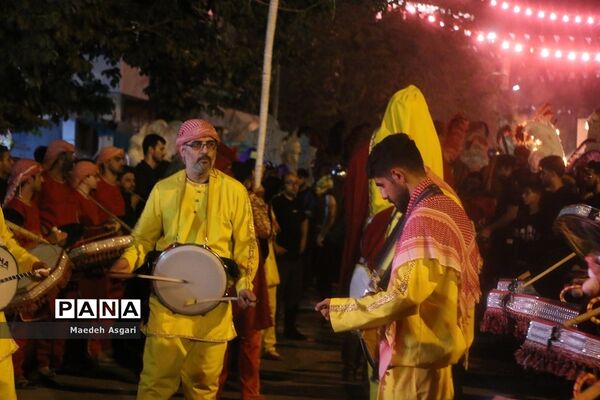 دسته تعزیه‌خوان لشکریان یزید در شب عاشورا
