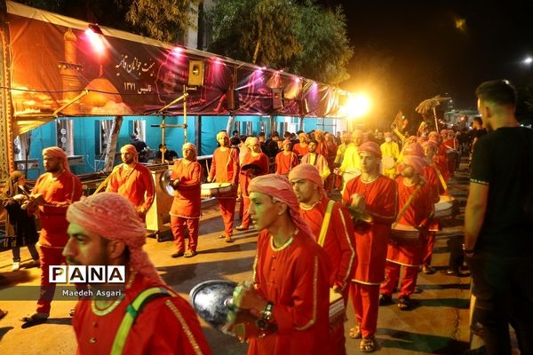 دسته تعزیه‌خوان لشکریان یزید در شب عاشورا