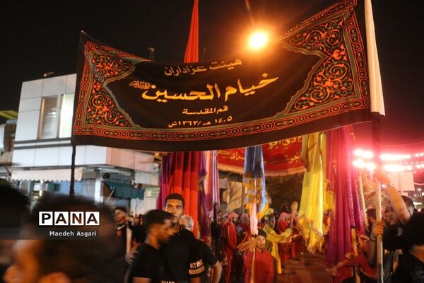 دسته تعزیه‌خوان لشکریان یزید در شب عاشورا