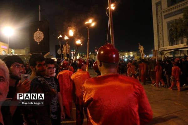 دسته تعزیه‌خوان لشکریان یزید در شب عاشورا