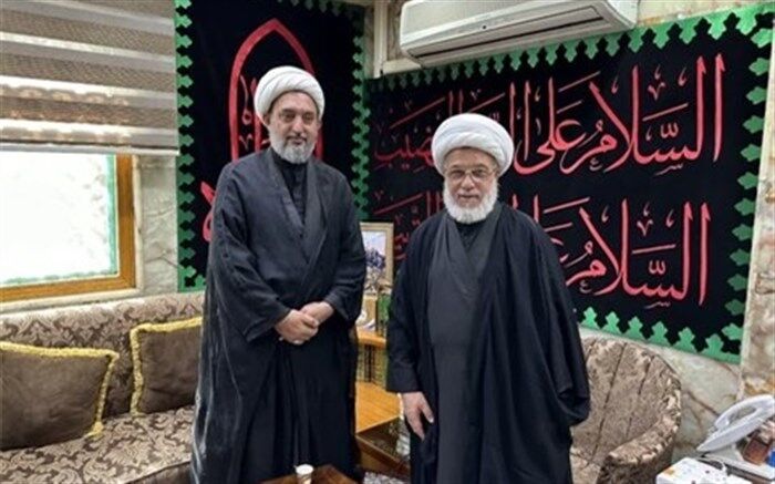 مشاور رئیس‌جمهوری با متولی شرعی آستان مقدس حسینی در کربلا دیدار کرد