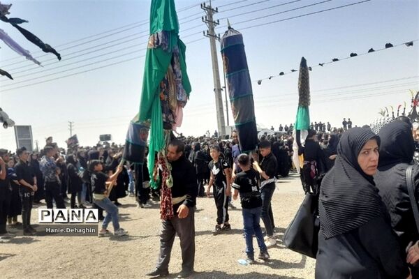 تجمع عزاداران حسینی در امام‌زاده طالب پاکدشت
