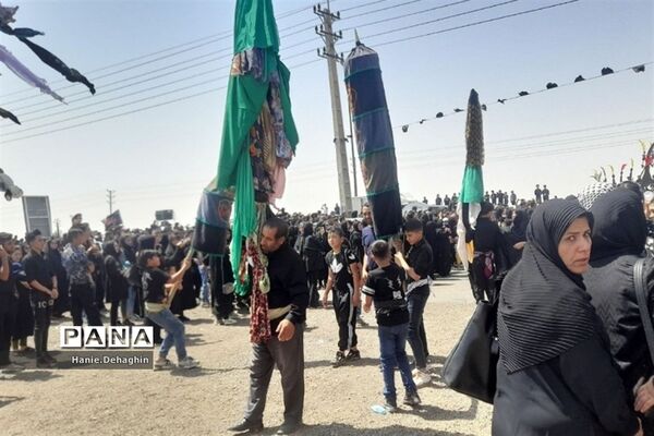 تجمع عزاداران حسینی در امام‌زاده طالب پاکدشت