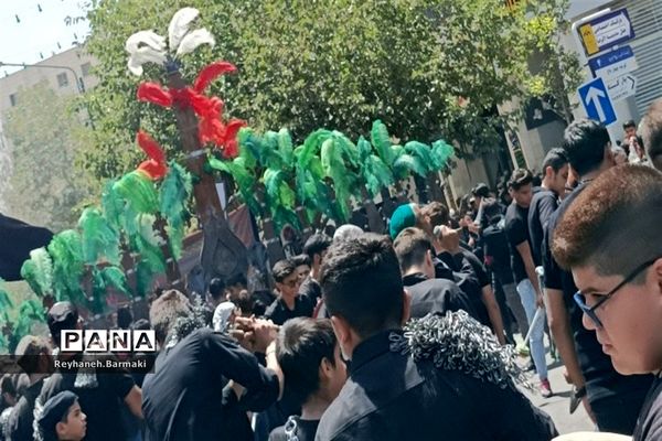 قافله عزاداری صبح عاشورا مشهد مقدس