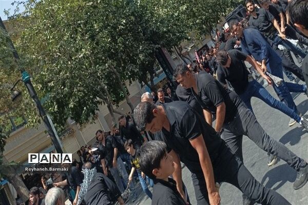 قافله عزاداری صبح عاشورا مشهد مقدس
