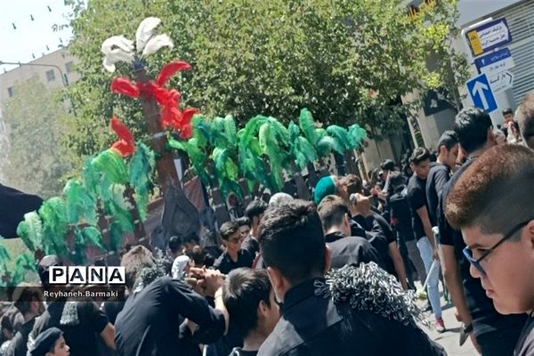 قافله عزاداری صبح عاشورا مشهد مقدس