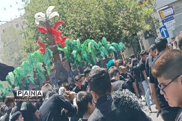 قافله عزاداری صبح عاشورا مشهد مقدس