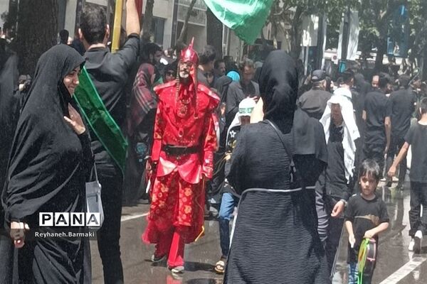 قافله عزاداری صبح عاشورا مشهد مقدس