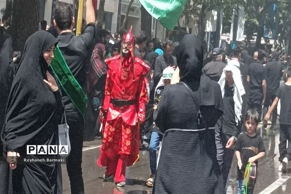 قافله عزاداری صبح عاشورا مشهد مقدس