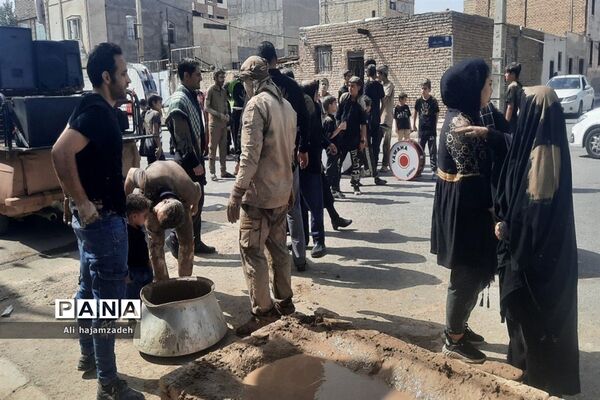 آیین سنتی «گِل مالی» لرستانی‌های ساکن حسن آباد فشافویه