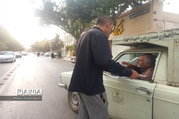 موکب نوجوانان حسینی در منطقه عبادی مشهد