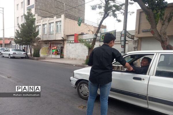 موکب نوجوانان حسینی در منطقه عبادی مشهد