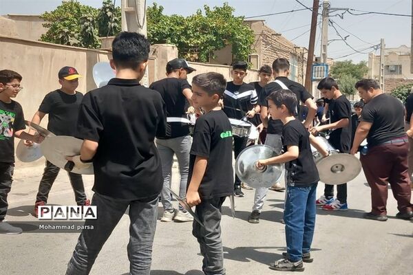 برگزاری مراسم عزاداری ظهر عاشورا حسینی در روستای محمدآباد عرب‌ها بخش جوادآباد