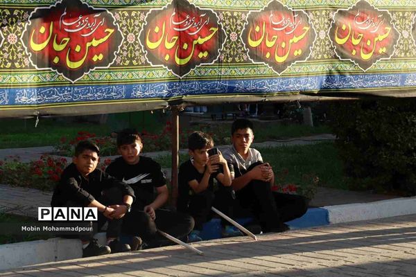 مراسم عزاداری دستجات حسینی در استانداری آذربایجان شرقی