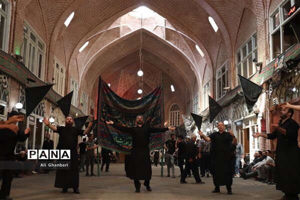 عزاداری سوم امام حسین(ع) در بازار تبریز‎