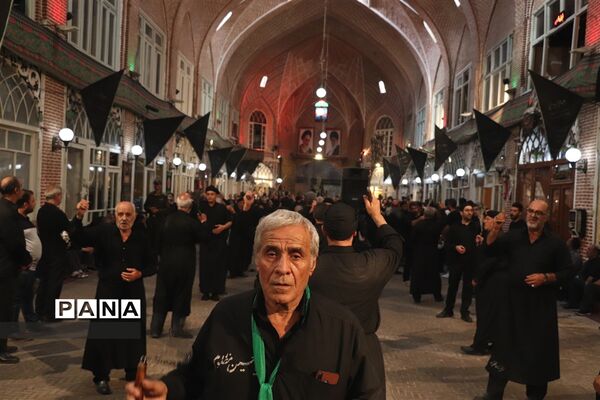 عزاداری سوم امام حسین(ع) در بازار تبریز‎