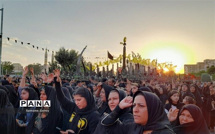 اجتماع بزرگ هیات و عزاداران حسینی در شهرستان پاکدشت/فیلم