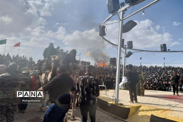 مراسم تعزیه‌خوانی در روستای فدیشه نیشابور