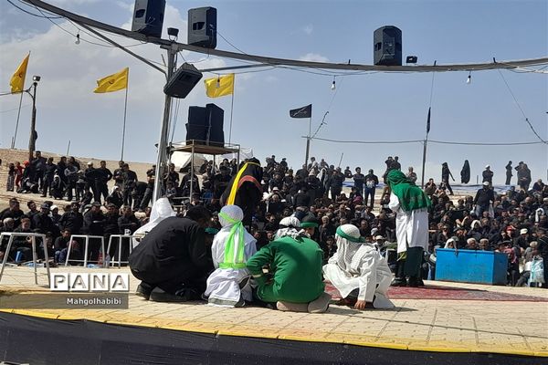 مراسم تعزیه‌خوانی در روستای فدیشه نیشابور