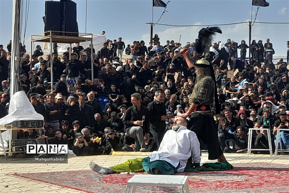 مراسم تعزیه‌خوانی در روستای فدیشه نیشابور