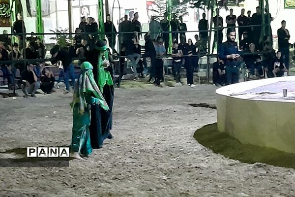 مراسم تعزیه‌خوانی شهادت امام حسین(ع) در شهر شهید‌پرور کوشک