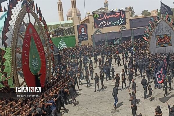 برگزاری مراسم نخل‌برداری عاشورا در حسینیه کشکنو اردکان