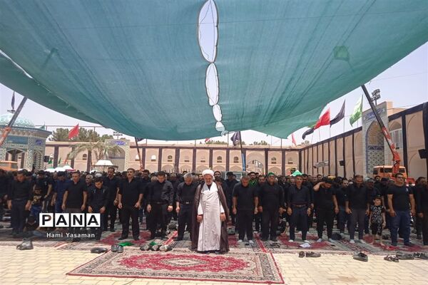 تصویرسازی باشکوه ظهر عاشورا در حسینیه سفید اشکذر