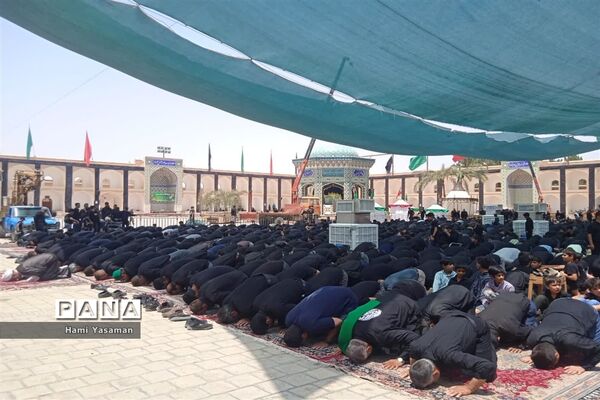 تصویرسازی باشکوه ظهر عاشورا در حسینیه سفید اشکذر