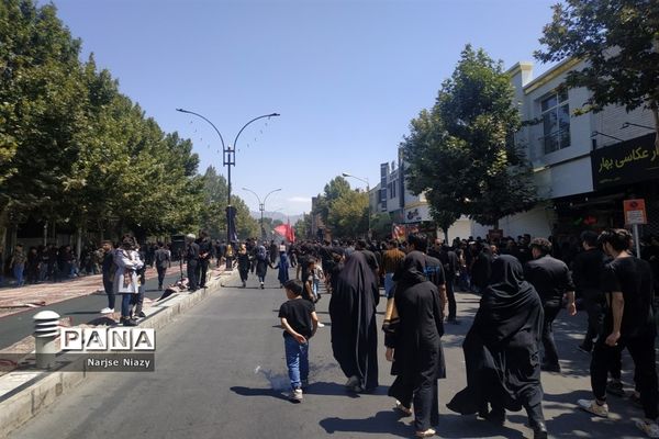 عزاداری مردم کاشمر در روز عاشورای حسینی