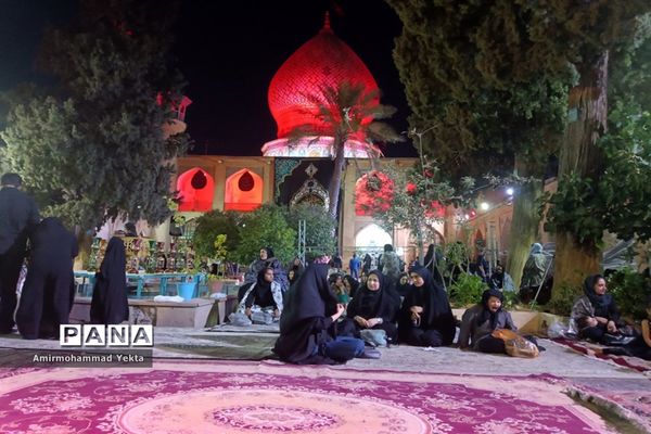 مراسم  عزاداری شام غریبان در حرم  مطهر علی بن حمزه(ع)