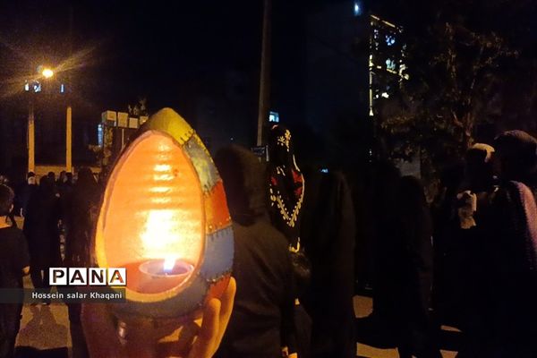 مراسم عزاداری شب شام غریبان در هیات محبین حضرت ابولفضل (ع) در شیراز