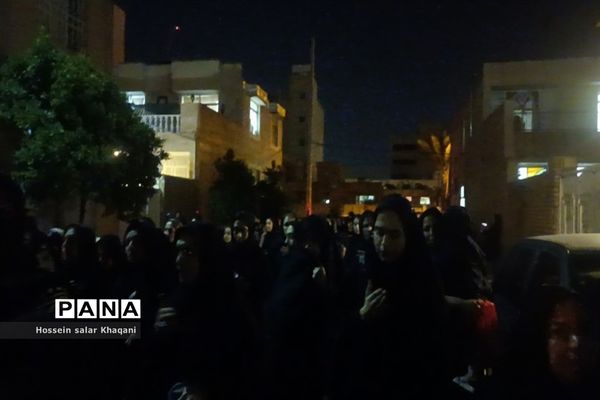 مراسم عزاداری شب شام غریبان در هیات محبین حضرت ابولفضل (ع) در شیراز