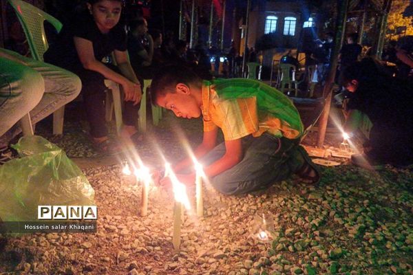 مراسم عزاداری شب شام غریبان در هیات محبین حضرت ابولفضل (ع) در شیراز