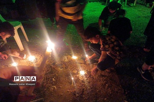 مراسم عزاداری شب شام غریبان در هیات محبین حضرت ابولفضل (ع) در شیراز