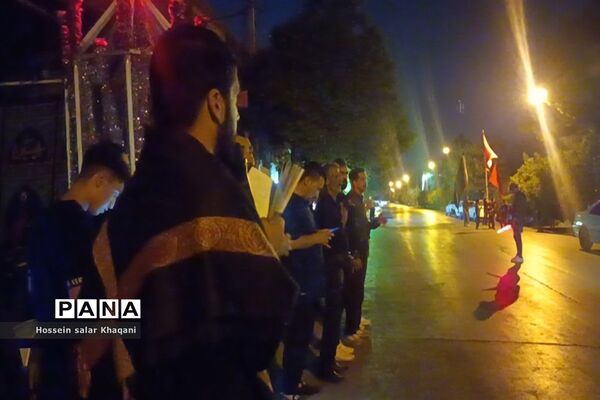 مراسم عزاداری شب شام غریبان در هیات محبین حضرت ابولفضل (ع) در شیراز