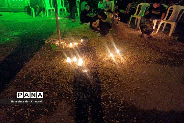 مراسم عزاداری شب شام غریبان در هیات محبین حضرت ابولفضل (ع) در شیراز