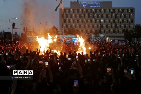 مراسم خیمه‌سوزان در مشهد