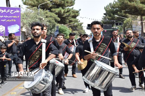 سنت عَلَم‌کشی به یاد علمدار دشت نینوا در تربت حیدریه