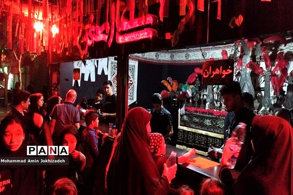 برگزاری مراسم عزاداری در دبیرستان شاهد‌ کوثر شهرستان رباط‌کریم