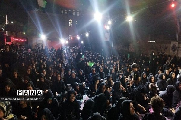 برگزاری مراسم عزاداری در دبیرستان شاهد‌ کوثر شهرستان رباط‌کریم