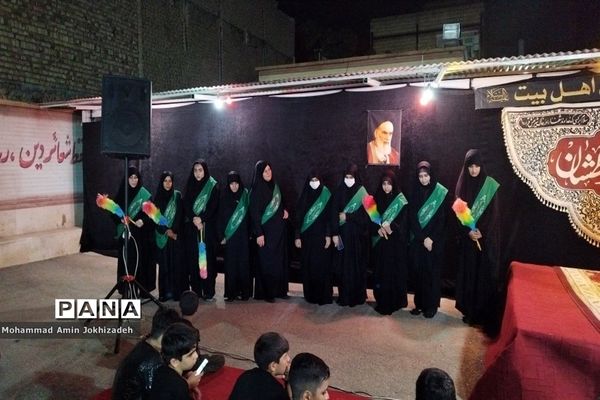 برگزاری مراسم عزاداری در دبیرستان شاهد‌ کوثر شهرستان رباط‌کریم