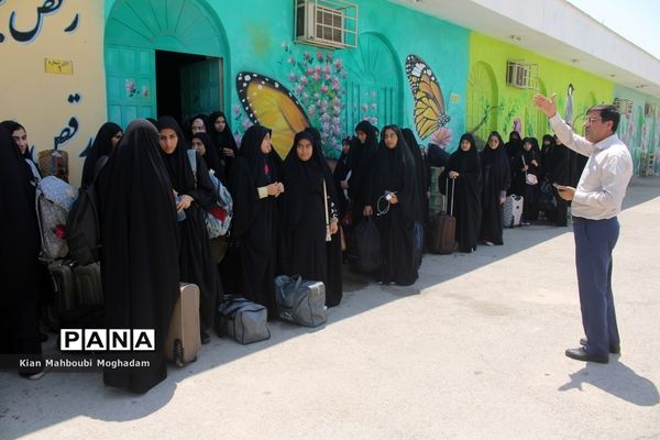 اعزام سومین کاروان دانش‌آموزان زیارت اولی استان بوشهر