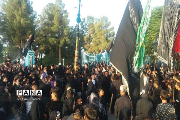 حرکت کاروان دسته بنی‌اسد روستای فدافن، کاشمر