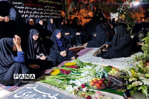 مراسم رونمایی از سنگ مزار شهید مدافع امنیت محمد اسلامی