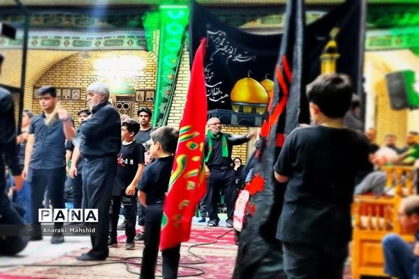 حضور نوزادان و خردسالان اردکانی در مراسم عزاداری محرم