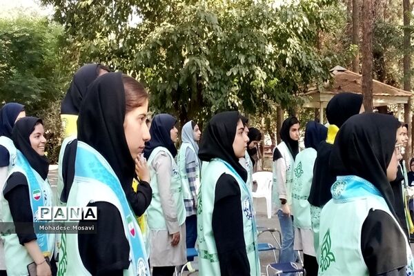 صبح‌گاه دومین روز اردوی یاور‌مربیان عضو سازمان دانش‌آموزی