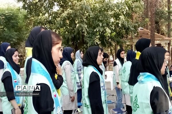 صبح‌گاه دومین روز اردوی یاور‌مربیان عضو سازمان دانش‌آموزی