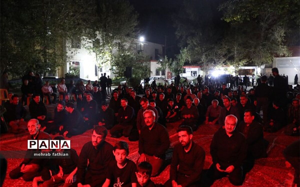 عزاداری هئیت شهدای فرهنگی آموزش و پرورش منطقه تبادکان