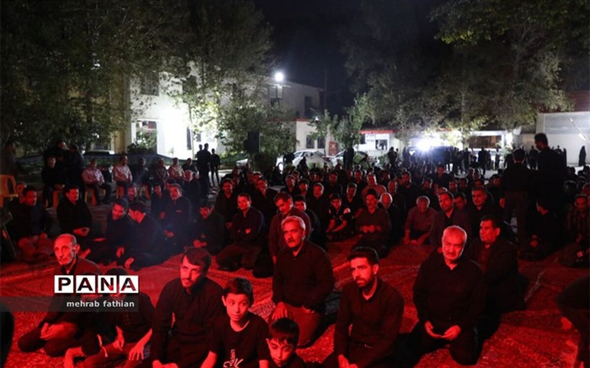 عزاداری هئیت شهدای فرهنگی آموزش و پرورش منطقه تبادکان